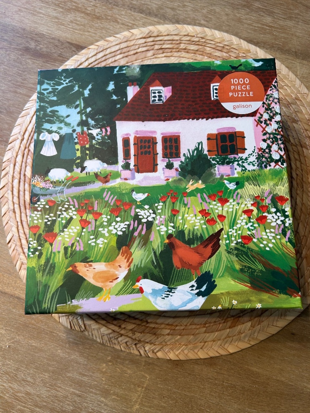 GALISON 1000 PIECE PUZZLE - COTTAGE WILDFLOWERS